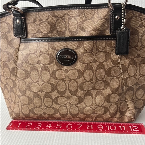 Coach Brown Signature Tote Bag - Picture 3 of 14